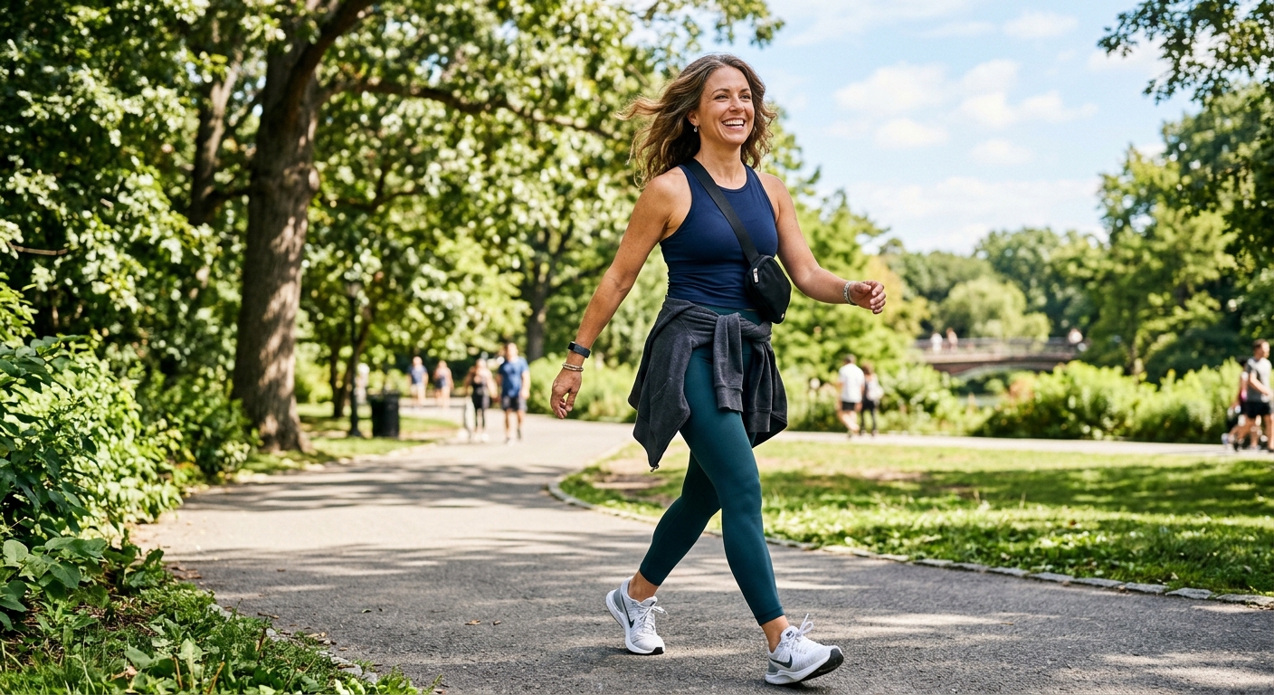 Confident woman outdoors